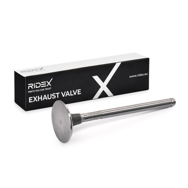 Image of RIDEX 1270O0022 Exhaust Valve Chromed valve stem Chrome-Mangan-Nickel Steel Exhaust Valve (1270)