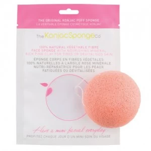 image of The Konjac Sponge Konjac Facial Puff Sponge French Pink Clay