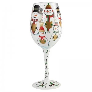Image of Lolita Singing in the Snow Wine Glass
