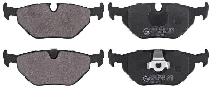 Image of A.B.S. 36908 Brake pad set prepared for wear warning indicator Brake Pad Set,disc brake (402)