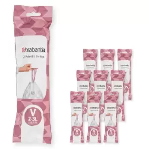 Image of PerfectFit Bags (Code V) 2-3L - 200 Bags - White