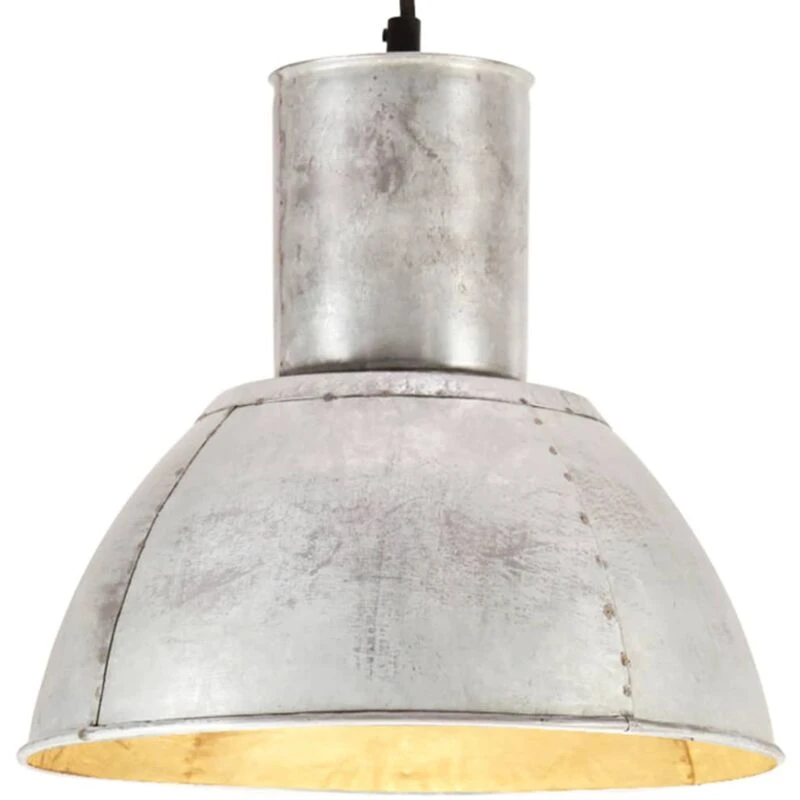 Image of VIDAXL Hanging Lamp 25 w Silver Round 28.5cm E27 Vidaxl 8720286024515