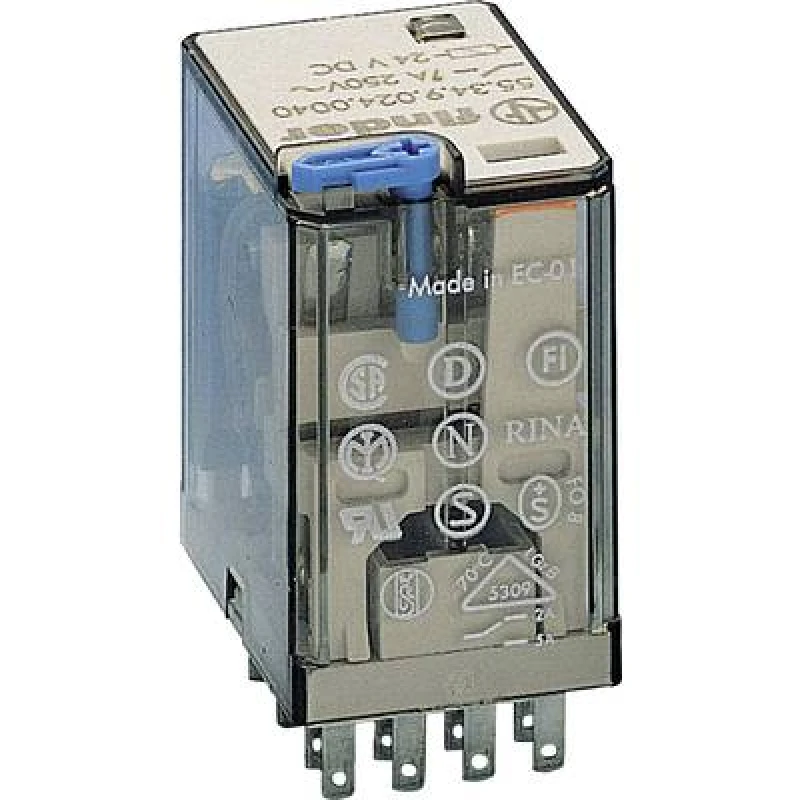 Image of Finder Finder 55.34.9.024.0094 Plug-in relay 24 V DC 7 A 4 change-overs 55.34.9.024.0094