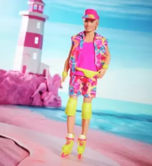 Image of Barbie The Movie Collectable Ken Doll in Skate Outfit - 33cm