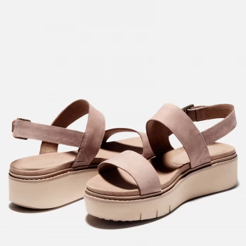 Image of Timberland Womens Safari Dawn Flatform Sandals - Taupe - UK 3.5