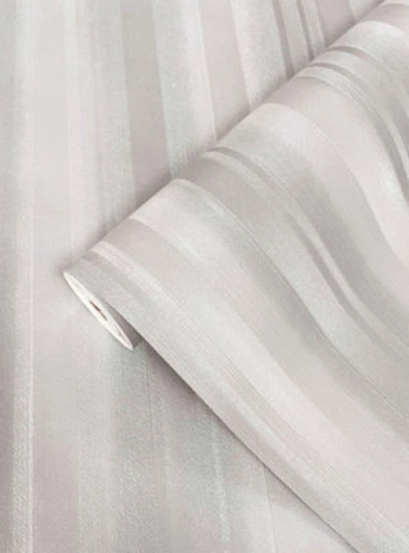 Image of Rasch Ravella Stripe Silver Grey Wallpaper