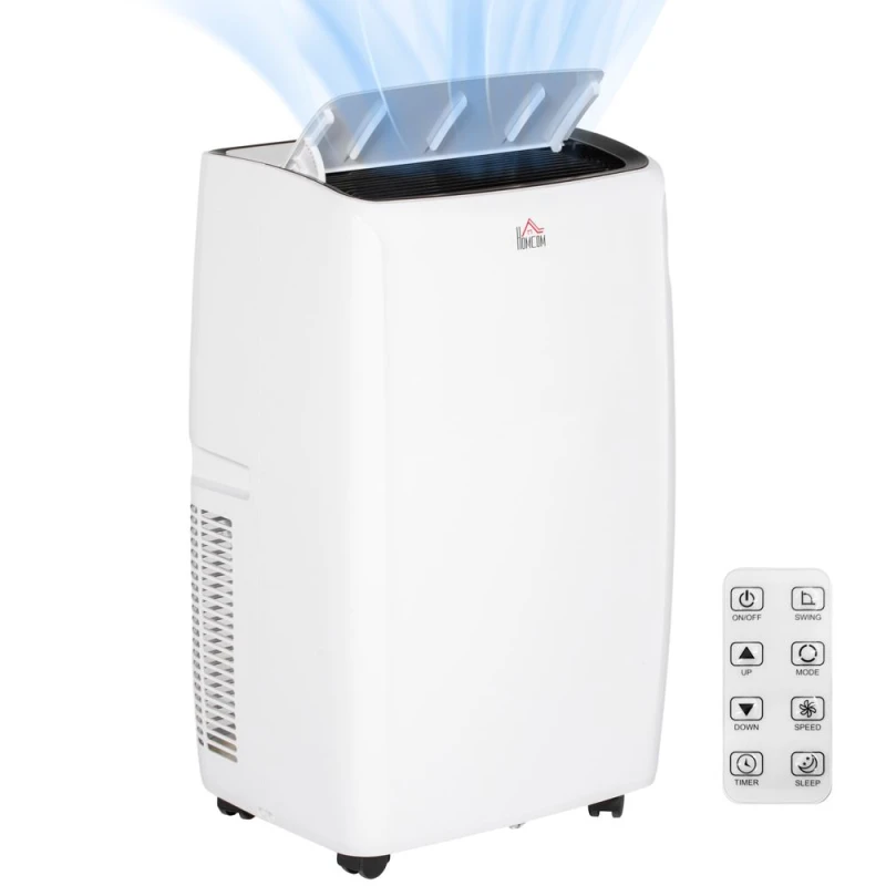 Image of Homcom 12,000 Btu Portable Air Conditioner W/ Sleep Mode, White 823-059V71WT