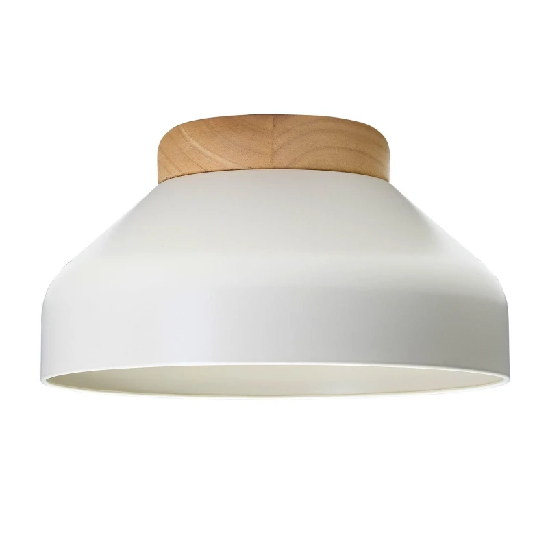 Image of Happy Homewares Contemporary Scandinavian Designed Semi Flush Ceiling Light Fitting in Grey Grey Unisex