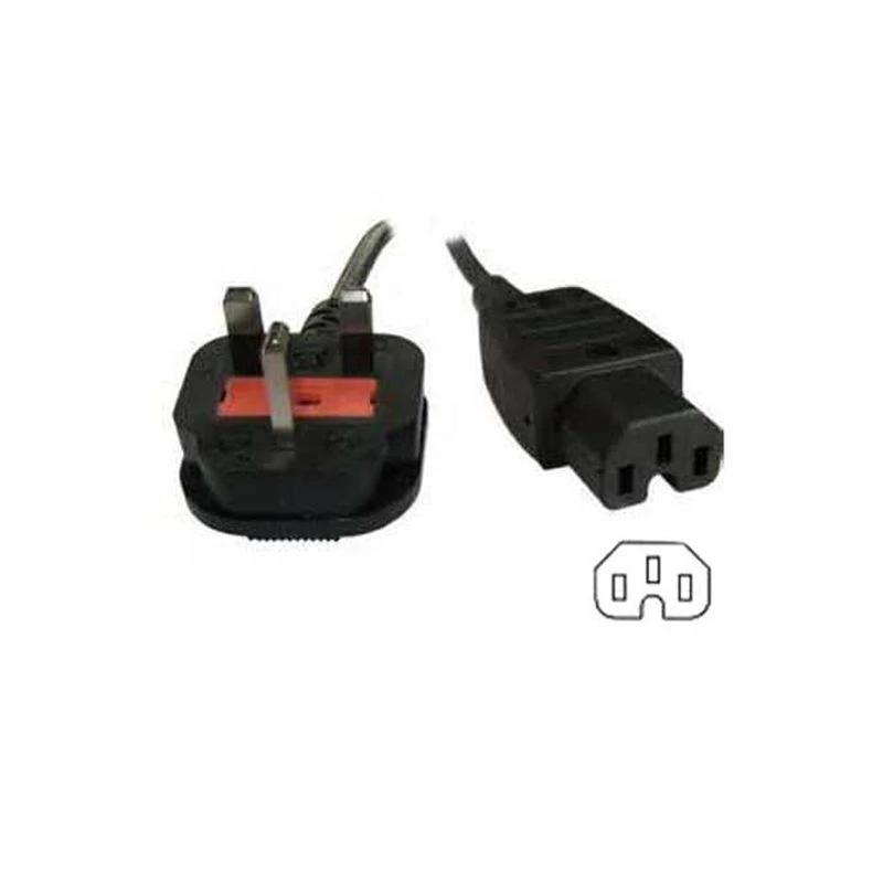 Image of FDL 2M UK MAINS CABLE - UK PLUG TO IEC C15 (HOT) SOCKET