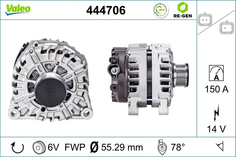 Image of Alternator VALEO 444706