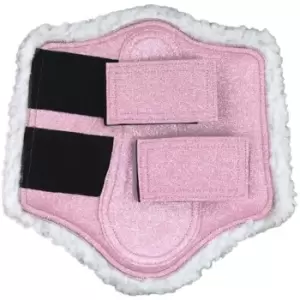 image of HY Equestrian Equestrian Glitzy Brushing Boots - Pink