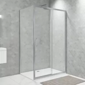 Image of 1100x700mm Rectangular Sliding Shower Enclosure - Pavo