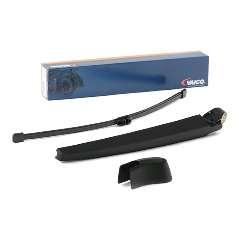Image of VAICO V20-2472 Wiper Arm Set, window cleaning with integrated wiper blade, EXPERT KITS + GRP (Glass fibre Reinforced Plastic), PBT Wiper Arm Set,windo