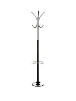 Premier Housewares Coat Stand - Black/Chrome