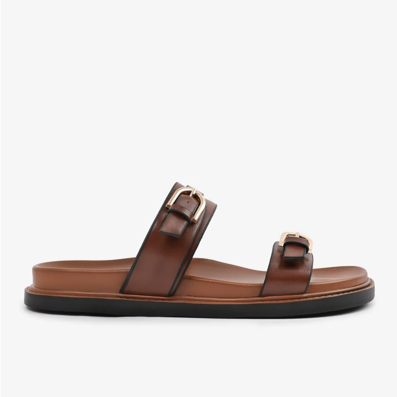 Image of Wheres That From TanPU Abrina Flatform Sandal Wit Tan female 5