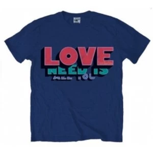 Image of The Beatles AYNIL Men Navy T-Shirt Large