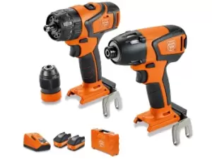 Image of Fein 71901861240 18V 2x5.2Ah Brushless Combi Drill/Impact Driver Twin Kit