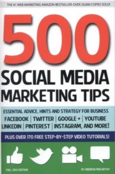 Image of 500 Social Media Marketing Tips by Andrew Macarthy Paperback