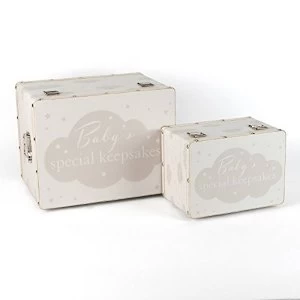 image of Bambino Set of 2 Luggage Boxes - Baby Special Keepsakes