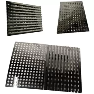 Image of L30 x W23cm Stainless Steel Folding BBQ Grill Plate - 1pcs - 2 plates