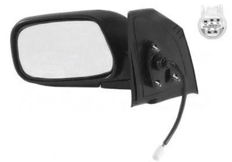 Image of VAN WEZEL 5393808 Wing mirror * HAGUS * Right, Heatable Outside Mirror (50)