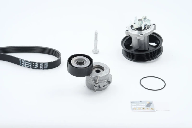Image of Water Pump + V-Ribbed Belt Kit CONTITECH 6PK1310WP1