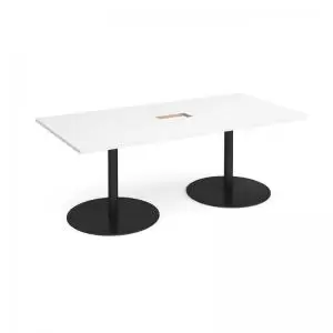 Image of Eternal rectangular boardroom table 2000mm x 1000mm with central