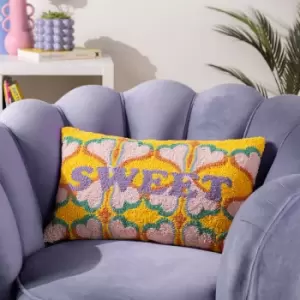 Image of Sweet Knitted Cushion Multicolour, Multicolour / 30 x 50cm / Polyester Filled