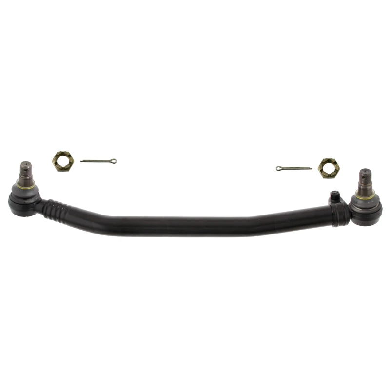 Image of FEBI BILSTEIN 28455 Centre Rod Assembly Front Axle, with crown nut, OE Turbo NEW Centre Rod Assembly (285)