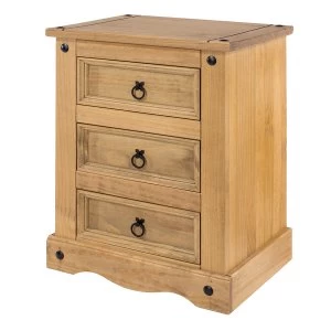 Image of Halea 3-Drawer Bedside Chest