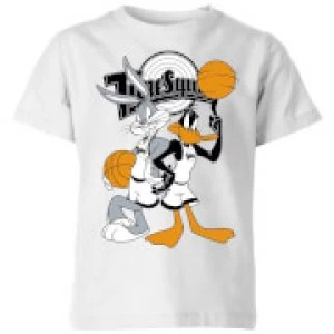 image of Space Jam Bugs And Daffy Tune Squad Kids T-Shirt - White - 11-12 Years