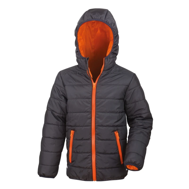 Image of Result Core Padded Showerproof & Windproof Jacket in Black Size: XS Black Unisex XS