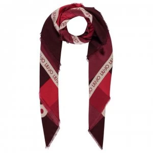 Image of Liu Jo Liu Jo Logo Scarf - Ruby Wine