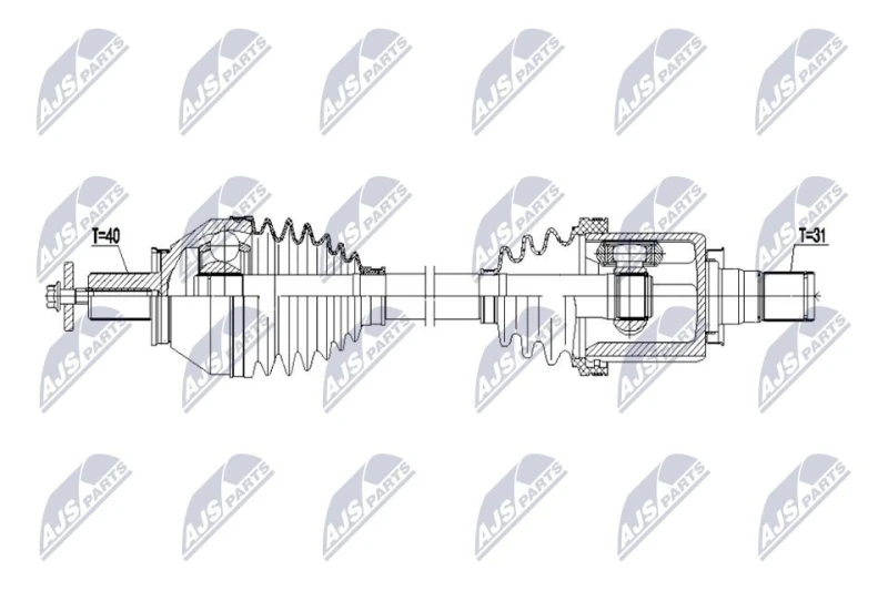 Image of NTY Drive shaft NTY NPW-FR-176