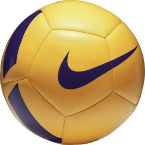 Image of Nike Pitch Team Proven Performance Size 5 Football Yellow and Violet