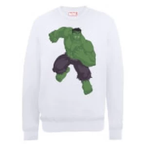 Image of Marvel Avengers Assemble Hulk Pose Sweatshirt - White - L