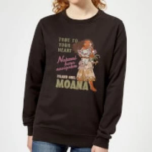 image of Moana Natural Born Navigator Womens Sweatshirt - Black