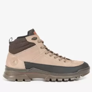 Image of Barbour Mens Asher Nubuck and Canvas Hiking-Style Boots - UK 10