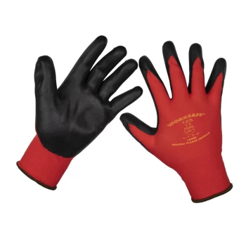 image of Flexi Grip Nitrile Palm Gloves (Large) - Pack of 12 Pairs