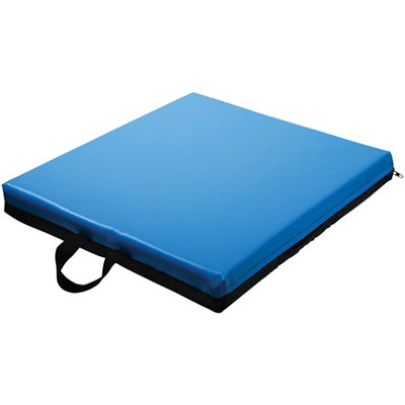 Image of Loops Vinyl Covered Gel Wheelchair Cushion - 45 x 40 x 7.5cm - Wipe Clean Cover Multi