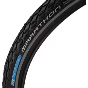 Image of Brompton Schwalbe Marathon Racer Tyre with Reflective Strip - Black