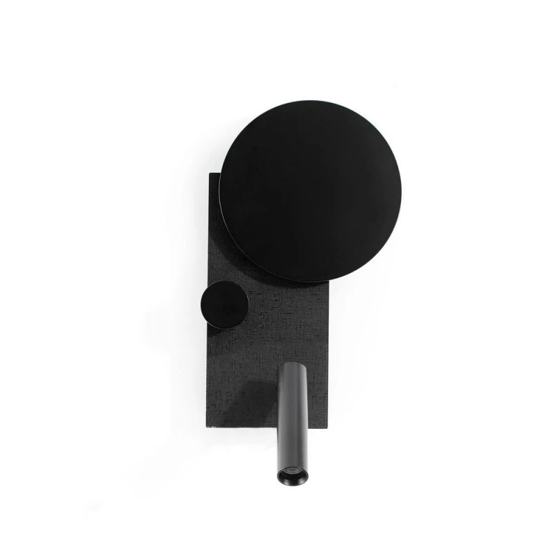 Image of Klee Left Reading Light Textured Black 2700K