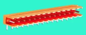 Image of Weidmuller Weidmller, OMNIMATE SL, 4 Way, 1 Row, Right Angle PCB Header