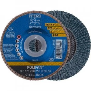 Image of PFERD 67768125 POLIFAN PSF STEELOX-serrated washer PFC 125 Z80 Diameter 125mm 10 pc(s)