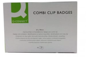 image of Q Connect Combination Badge 54x90mm Pk50