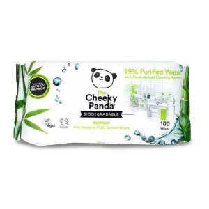 image of The Cheeky Panda Biodegradable Bamboo Antibacterial Multi Surface Wipes