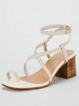 image of Office Mineral Heeled Sandal - Off White