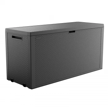 Image of Keter Emily Outdoor Plastic Garden Storage Box 277L - Graphite