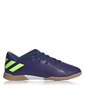 Image of adidas Nemeziz Messi 19.3 Junior Indoor Football Boots - Indigo/Green