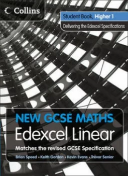 Image of New Gcse Maths Edexcel Linear. Student Book Higher 1 Delivering the Edexcel Specification by Brian Speed Paperback